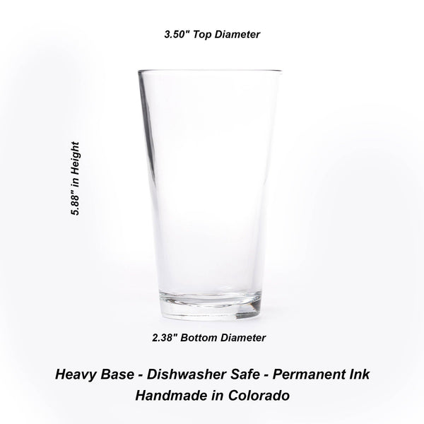 Black Lantern - Pine Tree Forest Pint Glasses