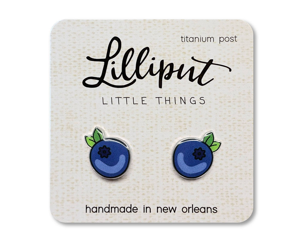 Lilliput Little Things - Blueberry Earrings // Summer Earrings