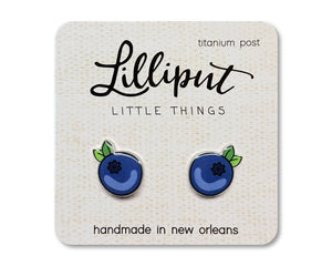 Lilliput Little Things - Blueberry Earrings // Summer Earrings