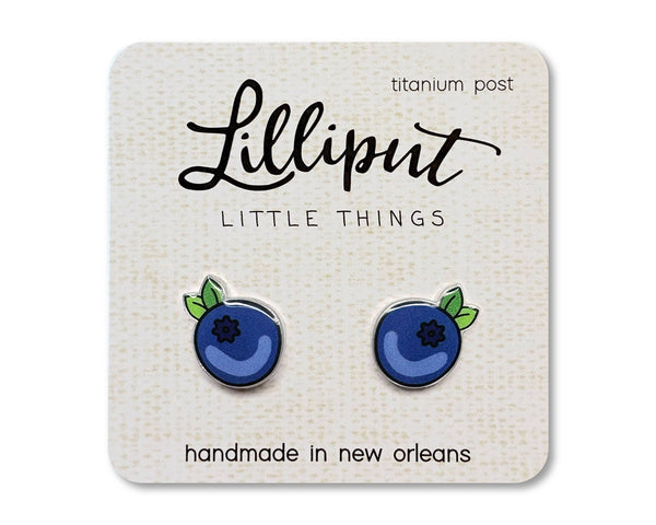 Lilliput Little Things - Blueberry Earrings // Summer Earrings
