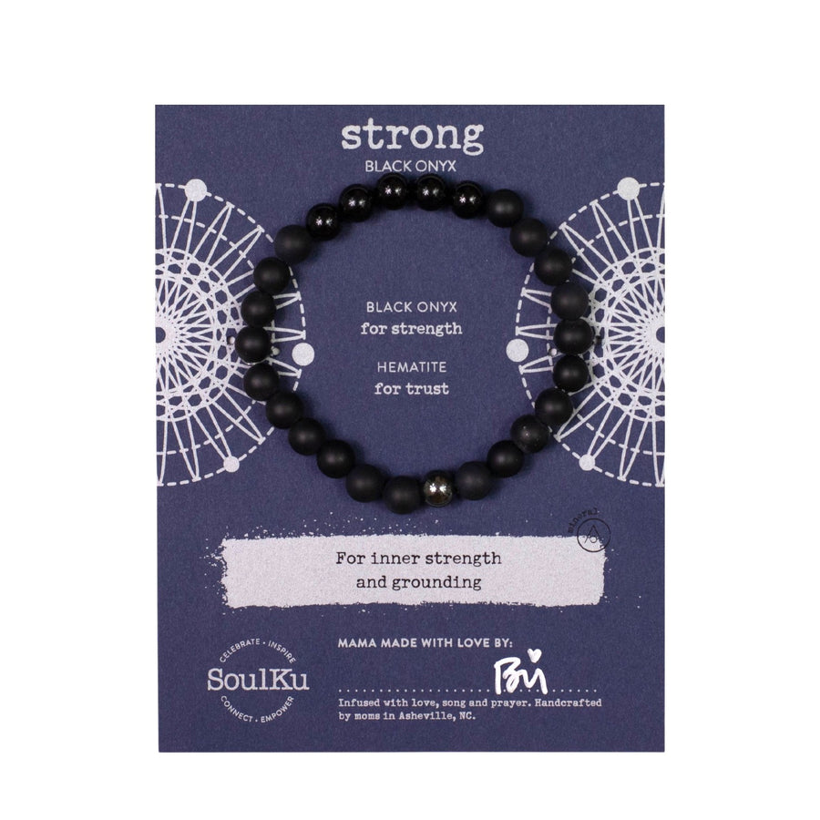 Men's Strong Black Onyx Bracelet