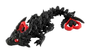 Articulated 3D Printed Dragon Figurine (5")