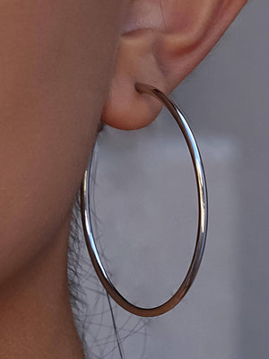 Eska Non-Tarnish Classic Thin Hoop Earrings