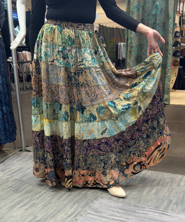 Foutaz LLC - Patchwork, Boho Skirt - Case of Mixed color