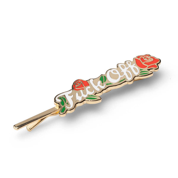 Yellow Owl Workshop - F*ck Off Hairpin | Tattoo Rose Gold Hair Accessory