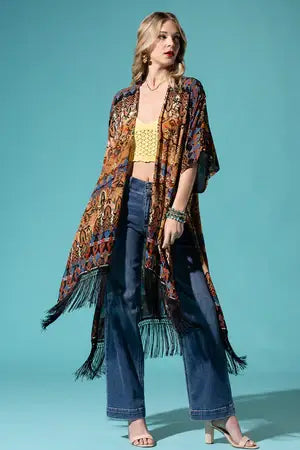 Shop Neighbors - Annecy Fringe Kimono : ANNECY