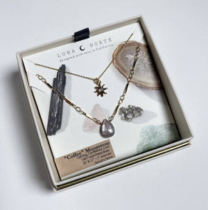 Coffee Moonstone Awaken Necklace Set