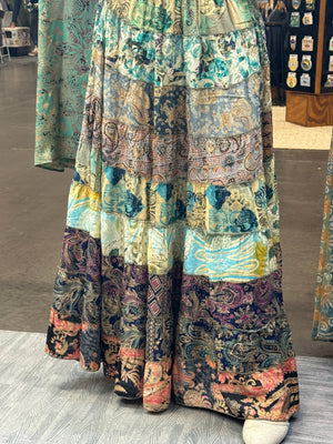 Foutaz LLC - Patchwork, Boho Skirt - Case of Mixed color