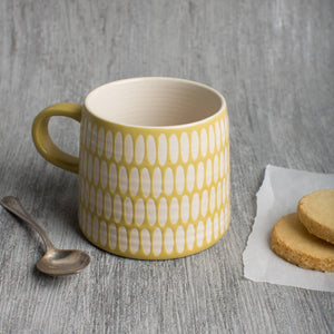 Ochre Imprint Stoneware Mug