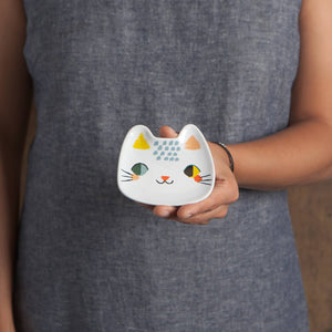 Meow Meow Cat Shaped Trinket Tray