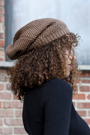 Leto Accessories - Waffle Knit Slouchy Beanie – Trendy & Cozy 🧇: Olive