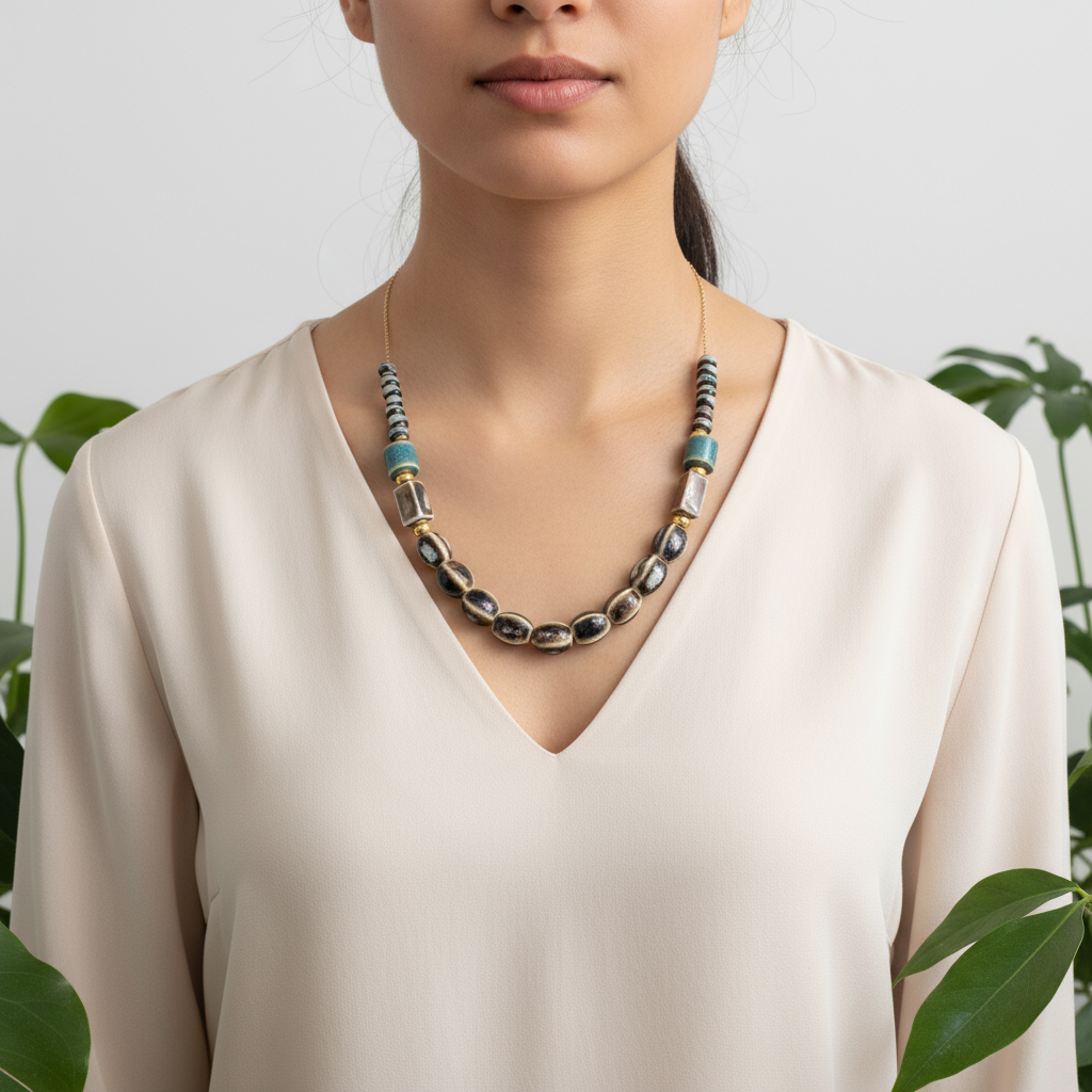 Calaso Porcelain Ceramic Necklace