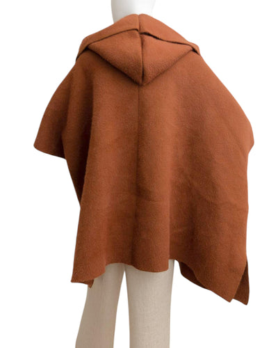 Camel Hooded Ruana