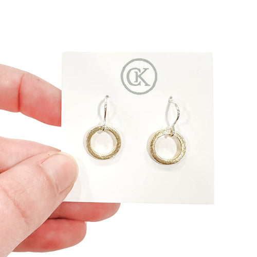 WHS Petite Ring Earrings - mixed metals