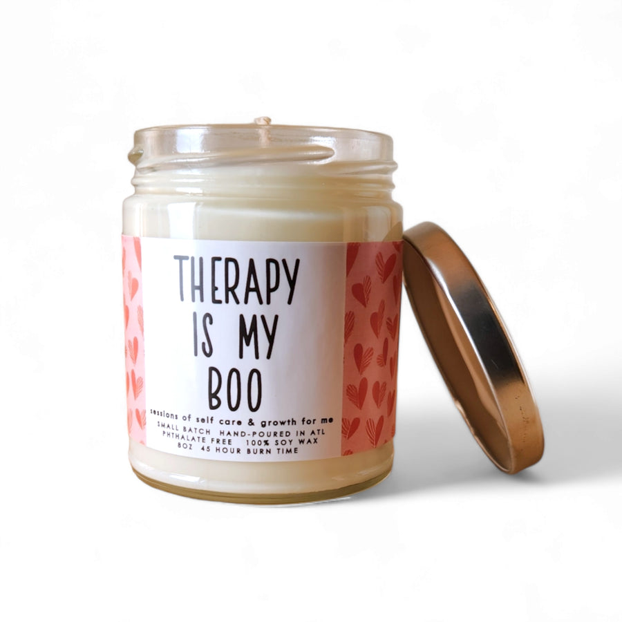 Therapy is My Boo Candle