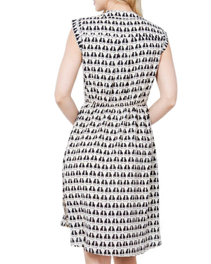 Duo Cat Print Dress - Plus Size