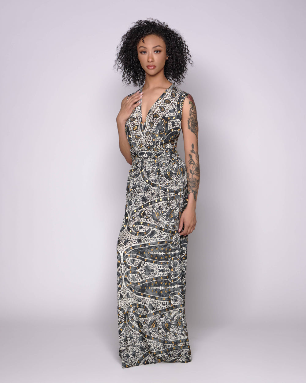 Halter Long Tie Boho Dress