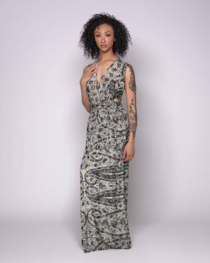 Halter Long Tie Boho Dress