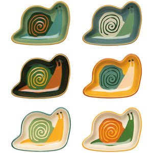 Danica Jubilee - Snails Pinch Bowls Set of 6 Assorted
