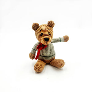 Pebble - Handcrafted Velvety Boho Teddy Bears – Teal, Blue & Purple