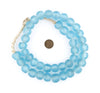 The Bead Chest - 18mm Baby Blue Recycled Glass Beads