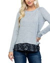 Split Back Celestial Print Sweater