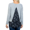 Split Back Celestial Print Sweater