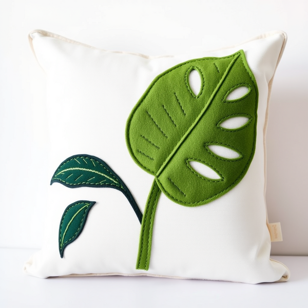 Sewing 102: Machine + Hand Appliqued Pillows