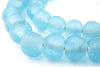 The Bead Chest - 18mm Baby Blue Recycled Glass Beads