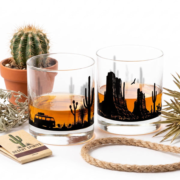Black Lantern - Desert Camping Whiskey Glass Set