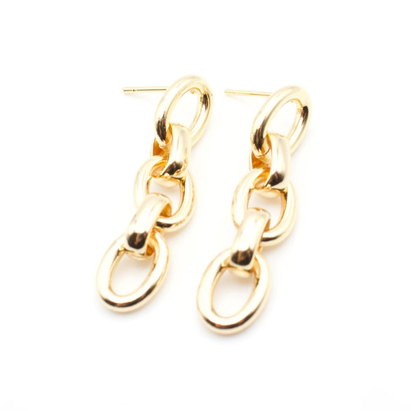 Chain Link Stud Earrings