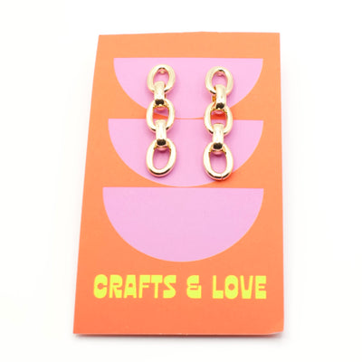 Chain Link Stud Earrings