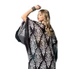 Charcoal Damask Print Kimono