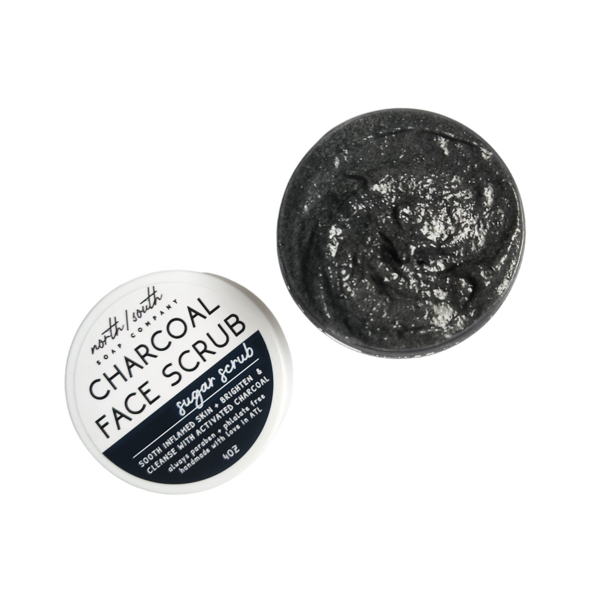 Activated Charcoal Face Sugar Scrub