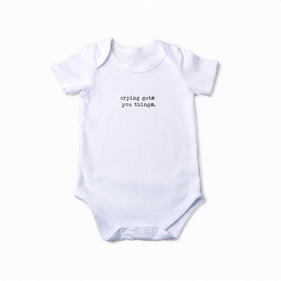 Onesie - crying gets you things.