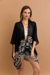 Boho Chic Floral Embroidered Kimono | Stitch Detail 🌼