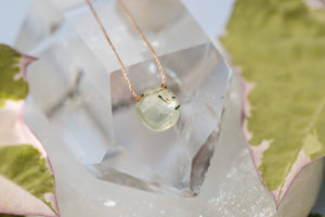 SoulKu - Prehnite Quartz Beam Necklace for I Believe in You