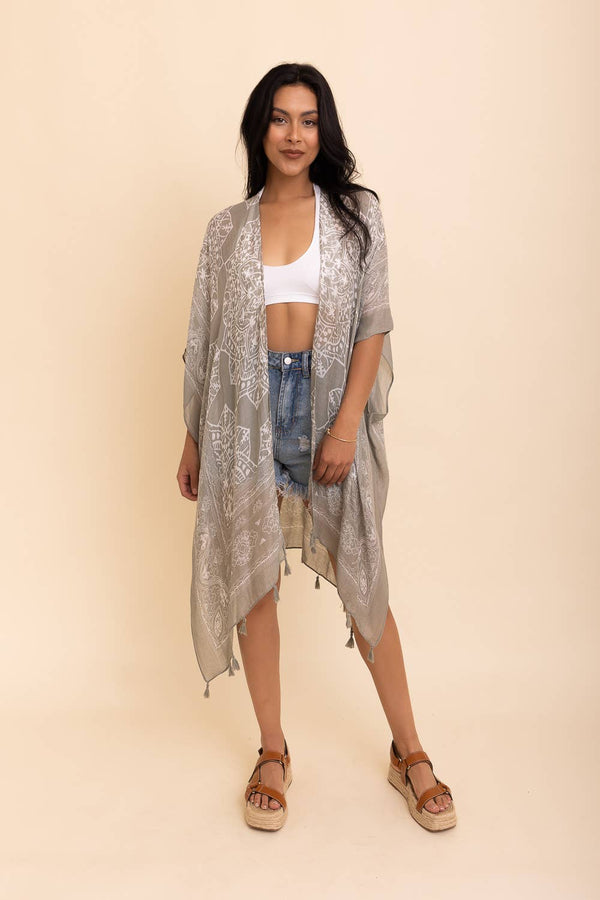 WHS Mandala Tassel Kimono