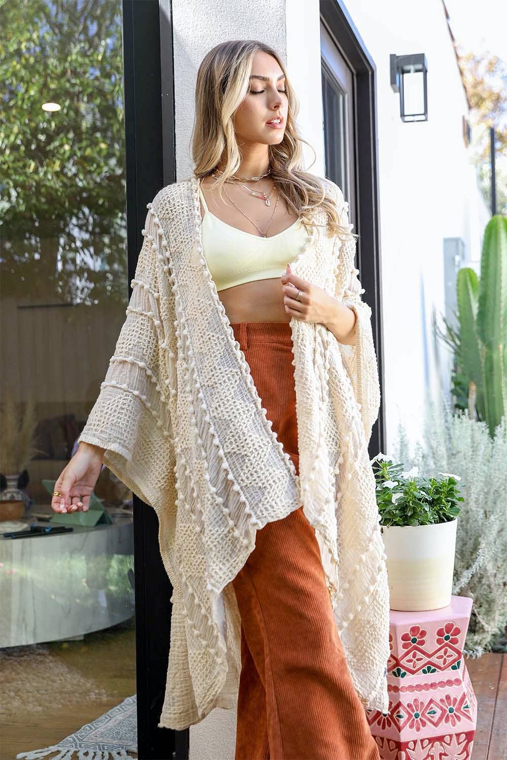 Boho Zig Zag Pattern Kimono