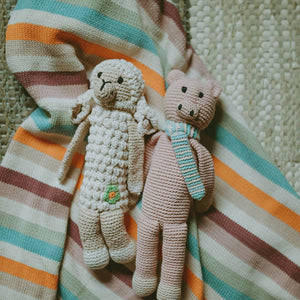Pebble - Sweet Baby Lamb Plush Toy-Handcrafted Organic Cotton Crochet