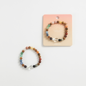 GeoCentral - Chakra Flow Crystal Bead Gemstone Bracelet 8mm