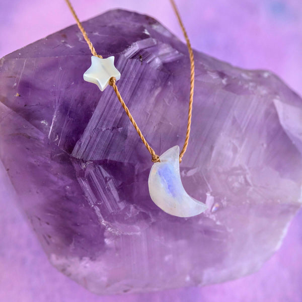 Moonstone I Love You To The Moon & Back Necklace
