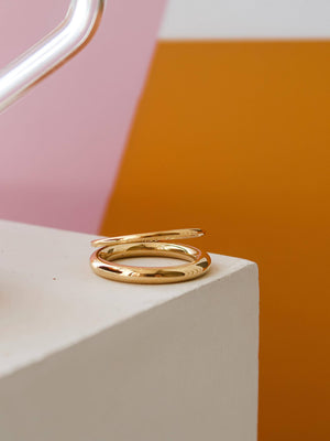 Harvey Non-Tarnish Classic Double Band Ring - Size 7