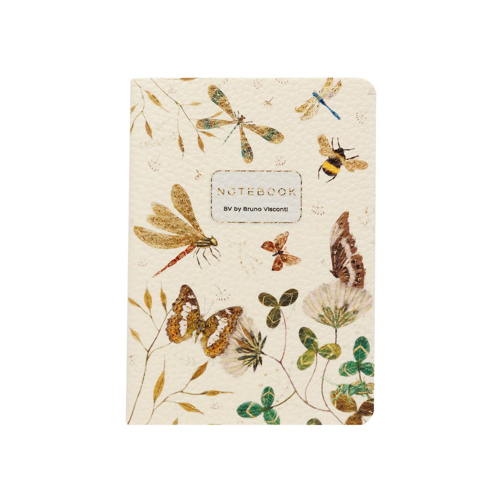 BV by Bruno Visconti - Vegan Leather A6 Passport Notebook - Butterflies and Friends