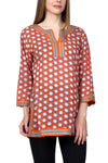 Bohemian Print Tunic - red