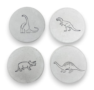 Dinosaur Concrete Coasters