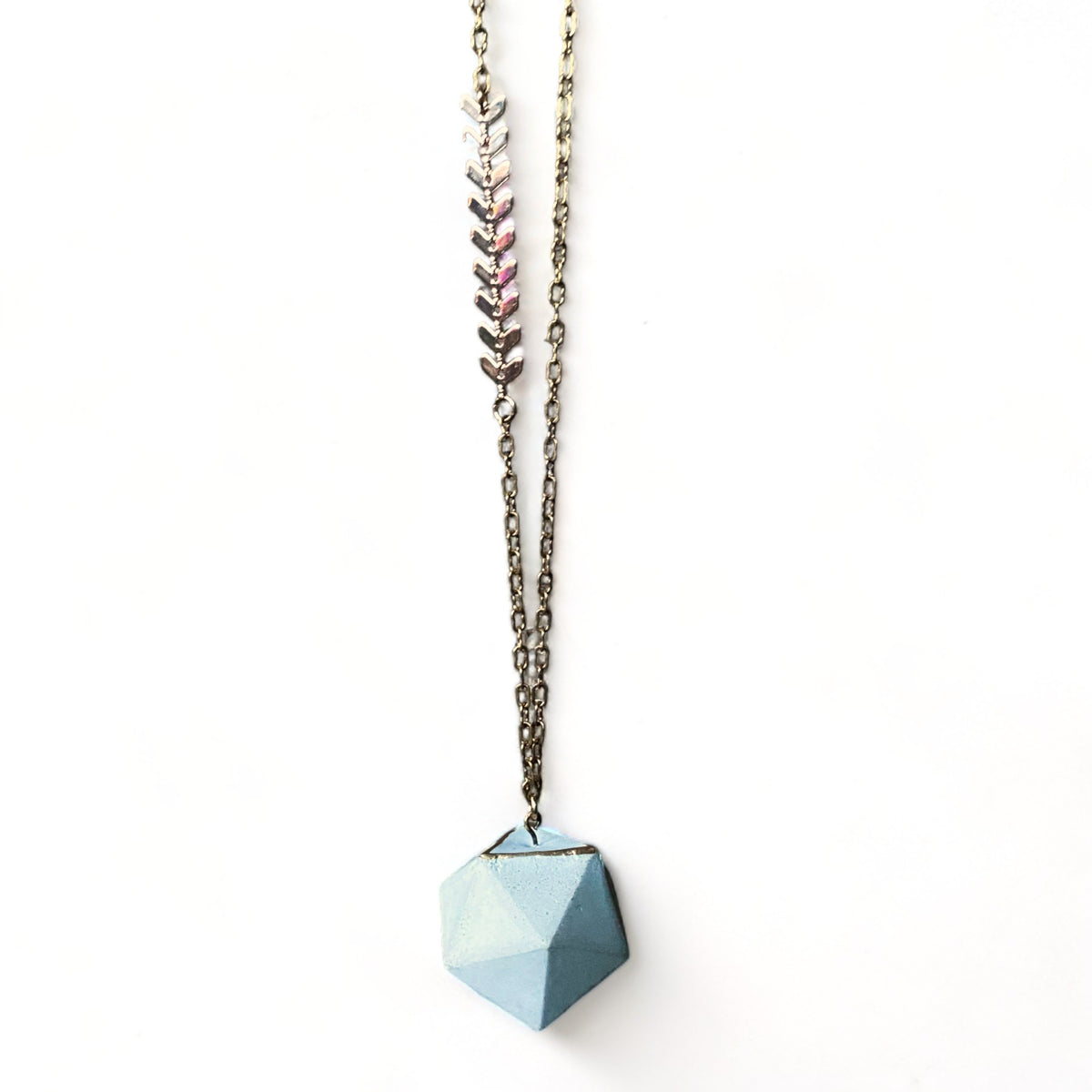 Concrete Dodecahedron II Necklace