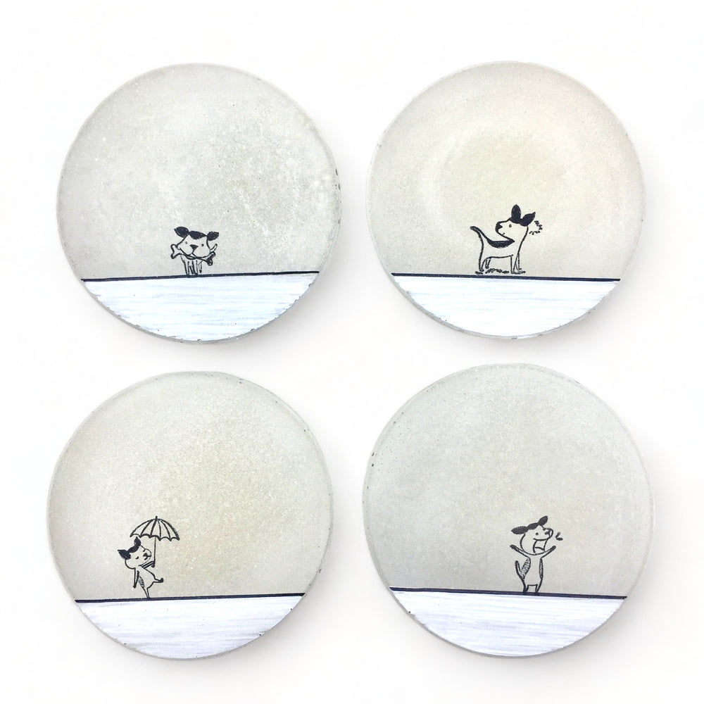 Dog Concrete Coasters