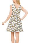 WHS Dogs All Together Print Skater Dress