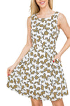 WHS Dogs All Together Print Skater Dress